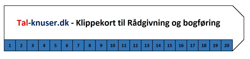 Klippekort til revisor og bogføring